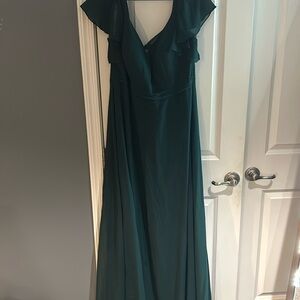 Pine Green Bridesmaid dress